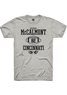 Michael McCalmont  Cincinnati Bearcats Ash Rally NIL Sport Icon Short Sleeve T Shirt
