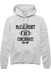 Michael McCalmont  Rally Cincinnati Bearcats Mens White NIL Sport Icon Long Sleeve Hoodie