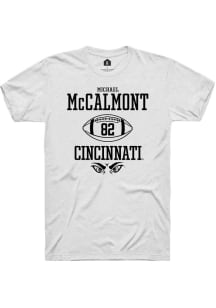 Michael McCalmont  Cincinnati Bearcats White Rally NIL Sport Icon Short Sleeve T Shirt