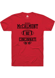 Michael McCalmont  Cincinnati Bearcats Red Rally NIL Sport Icon Short Sleeve T Shirt