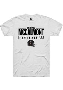 Michael McCalmont  Cincinnati Bearcats White Rally NIL Stacked Box Short Sleeve T Shirt