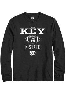 Alex Key  K-State Wildcats Black Rally NIL Sport Icon Long Sleeve T Shirt