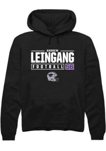 Andrew Leingang  Rally K-State Wildcats Mens Black NIL Stacked Box Long Sleeve Hoodie