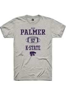 Beau Palmer  K-State Wildcats Ash Rally NIL Sport Icon Short Sleeve T Shirt