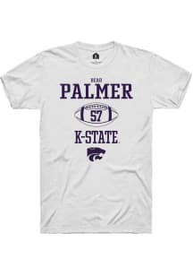 Beau Palmer  K-State Wildcats White Rally NIL Sport Icon Short Sleeve T Shirt