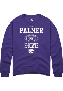 Beau Palmer  Rally K-State Wildcats Mens Purple NIL Sport Icon Long Sleeve Crew Sweatshirt