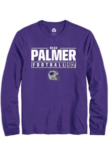 Beau Palmer  K-State Wildcats Purple Rally NIL Stacked Box Long Sleeve T Shirt