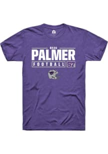 Beau Palmer  K-State Wildcats Purple Rally NIL Stacked Box Short Sleeve T Shirt
