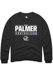 Beau Palmer  Rally K-State Wildcats Mens Black NIL Stacked Box Long Sleeve Crew Sweatshirt