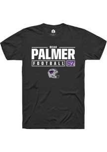 Beau Palmer  K-State Wildcats Black Rally NIL Stacked Box Short Sleeve T Shirt