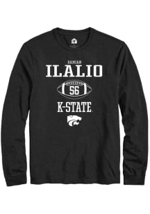 Damian Ilalio  K-State Wildcats Black Rally NIL Sport Icon Long Sleeve T Shirt