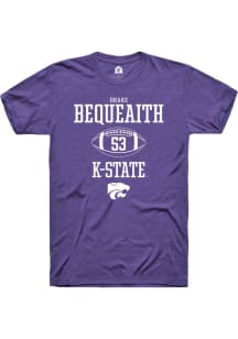 Drake Bequeaith  K-State Wildcats Purple Rally NIL Sport Icon Short Sleeve T Shirt
