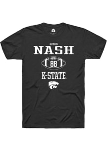 Erwin Nash  K-State Wildcats Black Rally NIL Sport Icon Short Sleeve T Shirt