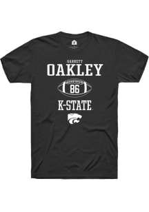 Garrett Oakley  K-State Wildcats Black Rally NIL Sport Icon Short Sleeve T Shirt