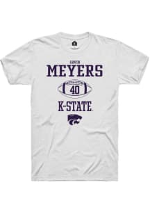 Gavin Meyers  K-State Wildcats White Rally NIL Sport Icon Short Sleeve T Shirt