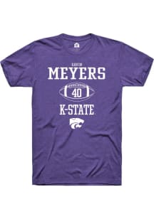 Gavin Meyers  K-State Wildcats Purple Rally NIL Sport Icon Short Sleeve T Shirt