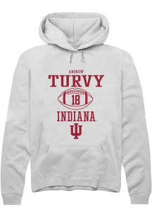 Andrew Turvy  Rally Indiana Hoosiers Mens White NIL Sport Icon Long Sleeve Hoodie