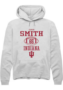 Carter Smith  Rally Indiana Hoosiers Mens White NIL Sport Icon Long Sleeve Hoodie