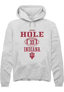 Connor Hole  Rally Indiana Hoosiers Mens White NIL Sport Icon Long Sleeve Hoodie