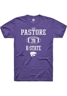 John Pastore  K-State Wildcats Purple Rally NIL Sport Icon Short Sleeve T Shirt