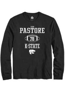 John Pastore  K-State Wildcats Black Rally NIL Sport Icon Long Sleeve T Shirt