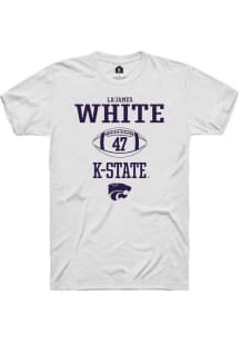 La’James White  K-State Wildcats White Rally NIL Sport Icon Short Sleeve T Shirt
