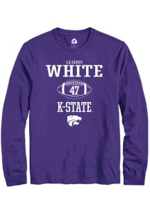 La’James White  K-State Wildcats Purple Rally NIL Sport Icon Long Sleeve T Shirt