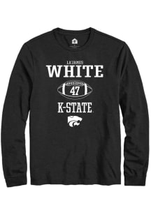 La’James White  K-State Wildcats Black Rally NIL Sport Icon Long Sleeve T Shirt
