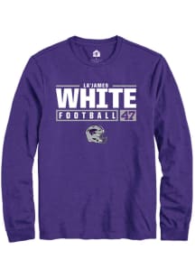 La’James White  K-State Wildcats Purple Rally NIL Stacked Box Long Sleeve T Shirt