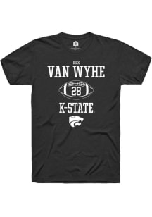 Rex Van Wyhe  K-State Wildcats Black Rally NIL Sport Icon Short Sleeve T Shirt