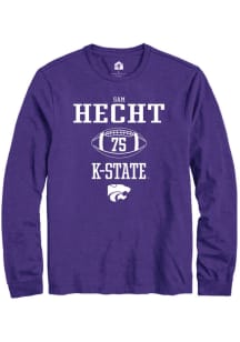 Sam Hecht  K-State Wildcats Purple Rally NIL Sport Icon Long Sleeve T Shirt