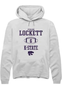 Sterling Lockett  Rally K-State Wildcats Mens White NIL Sport Icon Long Sleeve Hoodie