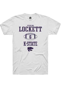 Sterling Lockett  K-State Wildcats White Rally NIL Sport Icon Short Sleeve T Shirt