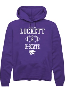 Sterling Lockett  Rally K-State Wildcats Mens Purple NIL Sport Icon Long Sleeve Hoodie