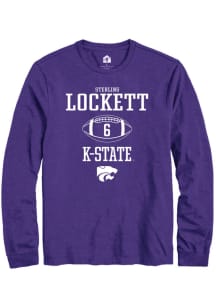 Sterling Lockett  K-State Wildcats Purple Rally NIL Sport Icon Long Sleeve T Shirt