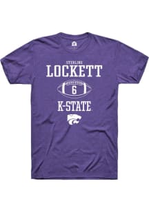 Sterling Lockett  K-State Wildcats Purple Rally NIL Sport Icon Short Sleeve T Shirt