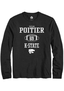 Taylor Poitier  K-State Wildcats Black Rally NIL Sport Icon Long Sleeve T Shirt