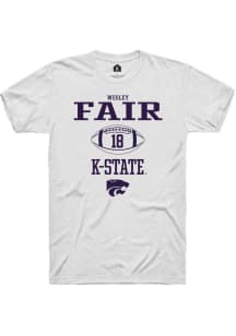 Wesley Fair  K-State Wildcats White Rally NIL Sport Icon Short Sleeve T Shirt