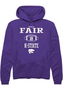 Wesley Fair  Rally K-State Wildcats Mens Purple NIL Sport Icon Long Sleeve Hoodie