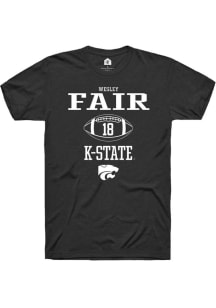 Wesley Fair  K-State Wildcats Black Rally NIL Sport Icon Short Sleeve T Shirt