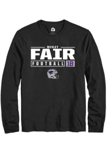 Wesley Fair  K-State Wildcats Black Rally NIL Stacked Box Long Sleeve T Shirt