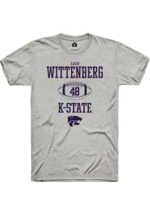 Zach Wittenberg  K-State Wildcats Ash Rally NIL Sport Icon Short Sleeve T Shirt