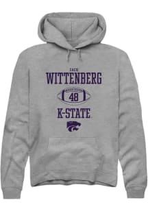 Zach Wittenberg  Rally K-State Wildcats Mens Graphite NIL Sport Icon Long Sleeve Hoodie
