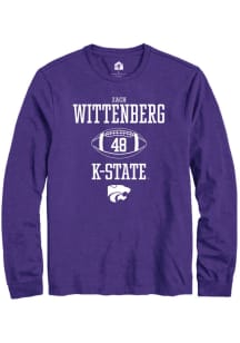 Zach Wittenberg  K-State Wildcats Purple Rally NIL Sport Icon Long Sleeve T Shirt