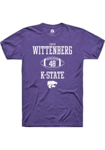 Zach Wittenberg  K-State Wildcats Purple Rally NIL Sport Icon Short Sleeve T Shirt