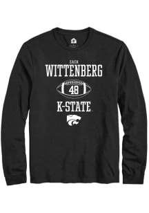 Zach Wittenberg  K-State Wildcats Black Rally NIL Sport Icon Long Sleeve T Shirt