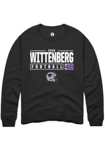 Zach Wittenberg  Rally K-State Wildcats Mens Black NIL Stacked Box Long Sleeve Crew Sweatshirt