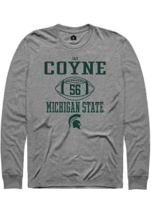 Jay Coyne  Michigan State Spartans Graphite Rally NIL Sport Icon Long Sleeve T Shirt