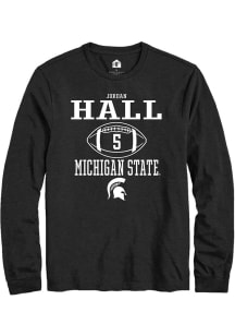Jordan Hall  Michigan State Spartans Black Rally NIL Sport Icon Long Sleeve T Shirt