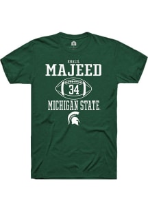 Khalil Majeed  Michigan State Spartans Green Rally NIL Sport Icon Short Sleeve T Shirt